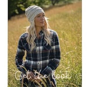 Mammut Women’s  Blue and Gray Checkered Flannel with Telluride Logo